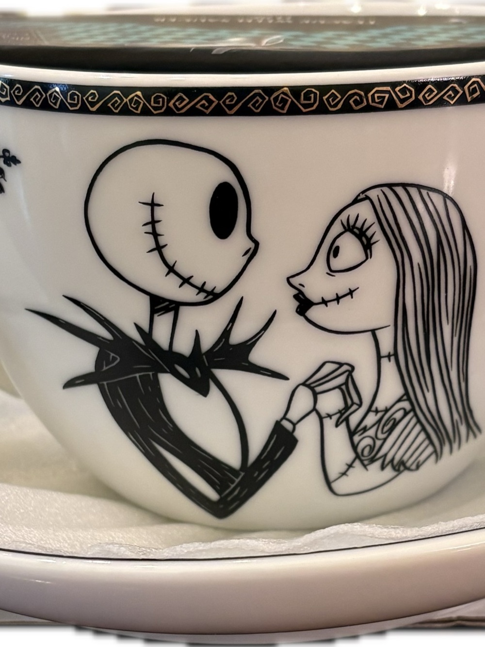 Nightmare Couple Black & White Decorative Ceramic Bowl
